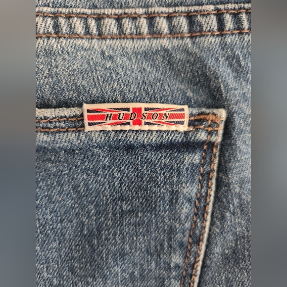 HUDSON DISTRESSED KRISTA SKINNY JEANS - Picture 7 of 10